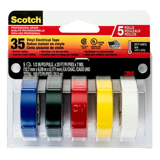 3M 35-1/2-5 Scotch Professional Vinyl Electrical Tape GREEN 1/2 inch x 20