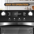 thumbnail image 2 of CUSIMAX Air Fryer Oven, 10-in-1 Convection Oven, 24QT Air Fryer Combo, Countertop Air Fryer Toaster Oven with Rotisserie & Dehydrator, Rich Accessories, Black, 2 of 6