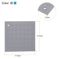 thumbnail image 2 of Uxcell 4Pcs Silicone Trivet Mat Hot Pad Non-slip Heat Insulation Pot Holder Kitchen Table Placemat Coaster Table Mats, 2 of 5