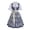 Blue, variant on Levmjia Women's Oktoberfest Dress Bavarian Dirndl Costume Traditional German Beer Festival Dress with Lace Trim and Petticoat