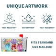 thumbnail image 5 of Spring Floral Mailbox Covers Magnetic Colorful Flowers Leaf Mailbox Cover Standard Size 18 X 21 Inch Spring/Summer Holiday Welcome Mailbox Wrap Post Letter Box Cover Decorative for Home Outdoor Garden, 5 of 6