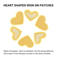 thumbnail image 4 of Uxcell 30 Pcs Heart Shaped Iron on Patches Embroidered Sew Patches Appliques for Clothing Repair Yellow 0.79"x0.98", 4 of 6