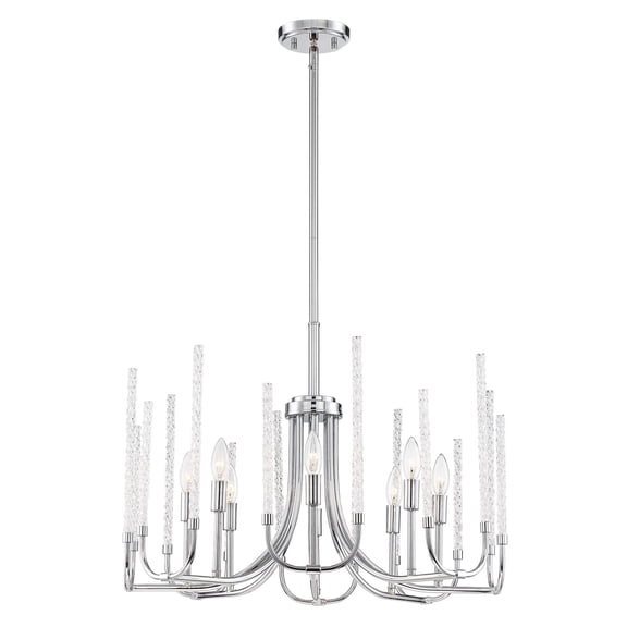 Designers Fountain Laretto Chrome 8 Light Chandelier, 91788-CH