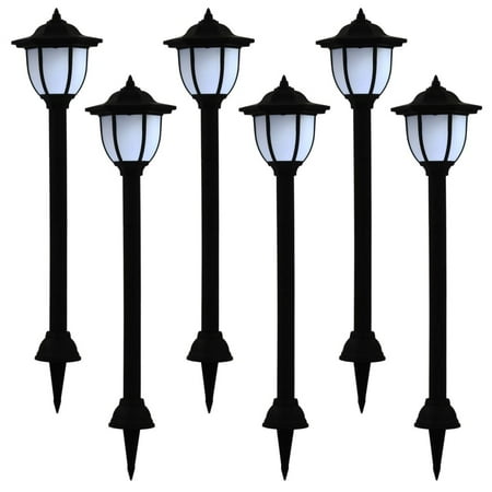 

Mqlnutr Outdoor Solar Lamps 6 pcs LED Black