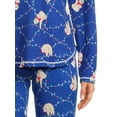 thumbnail image 2 of Muk Luks Women's and Women's Plus Long Sleeve Top and Pants Eye Mask, 2-Piece Pajama Set, 2 of 5