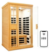 HOSAUNA Infrared Sauna 1650W Canadian Hemlock Wood Far Infrared Saunas Room