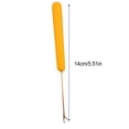 thumbnail image 2 of Crochet Kit for Beginners Plastic Handle DIY Craft Set Sewing Tool Pulling Hook Loop Needle Hair Extensions for Sweater Yarn medium yellow, 2 of 7