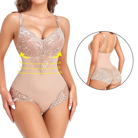 

Women s Tummy Control Body Shaper Bodice Briefs Shaping Lightweight Figure Shaping Underwear Scoop Neck Bodysuits