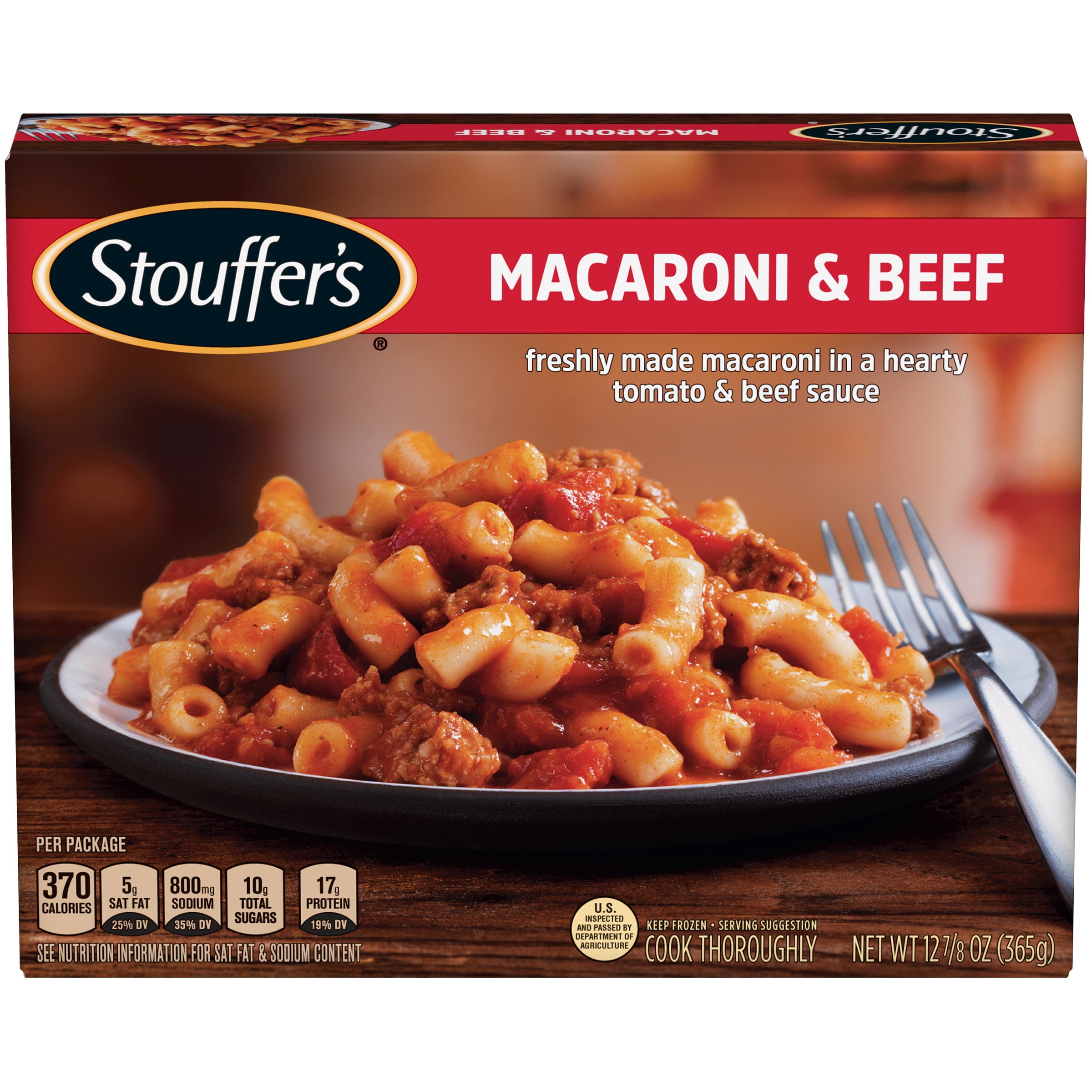 STOUFFER’S Macaroni & Beef, Frozen Meal
