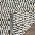 thumbnail image 4 of SAFAVIEH Montauk Jakov Geometric Diamond Cotton Area Rug, Ivory/Dark Grey, 6' x 9', 4 of 6
