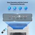 thumbnail image 5 of PEXMOR 13.2Gal Portable Air Cooler, 4100CFM Evaporative Swamp Cooler Fan with Remote, 12H Timer, 4 Ice Boxes, 3 Speeds, Indoor Outdoor, 5 of 17