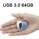 thumbnail image 4 of Memoria USB creativa en forma de corazón de 64 GB, 4 of 6
