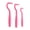 Hot Pink, variant on Pet Tick Remover Tools Set – Safe & Effective Tick Hooks for Dogs Cats, V-Shaped Tick Extractors with Ergonomic Non-Slip Handle (3pcs)
