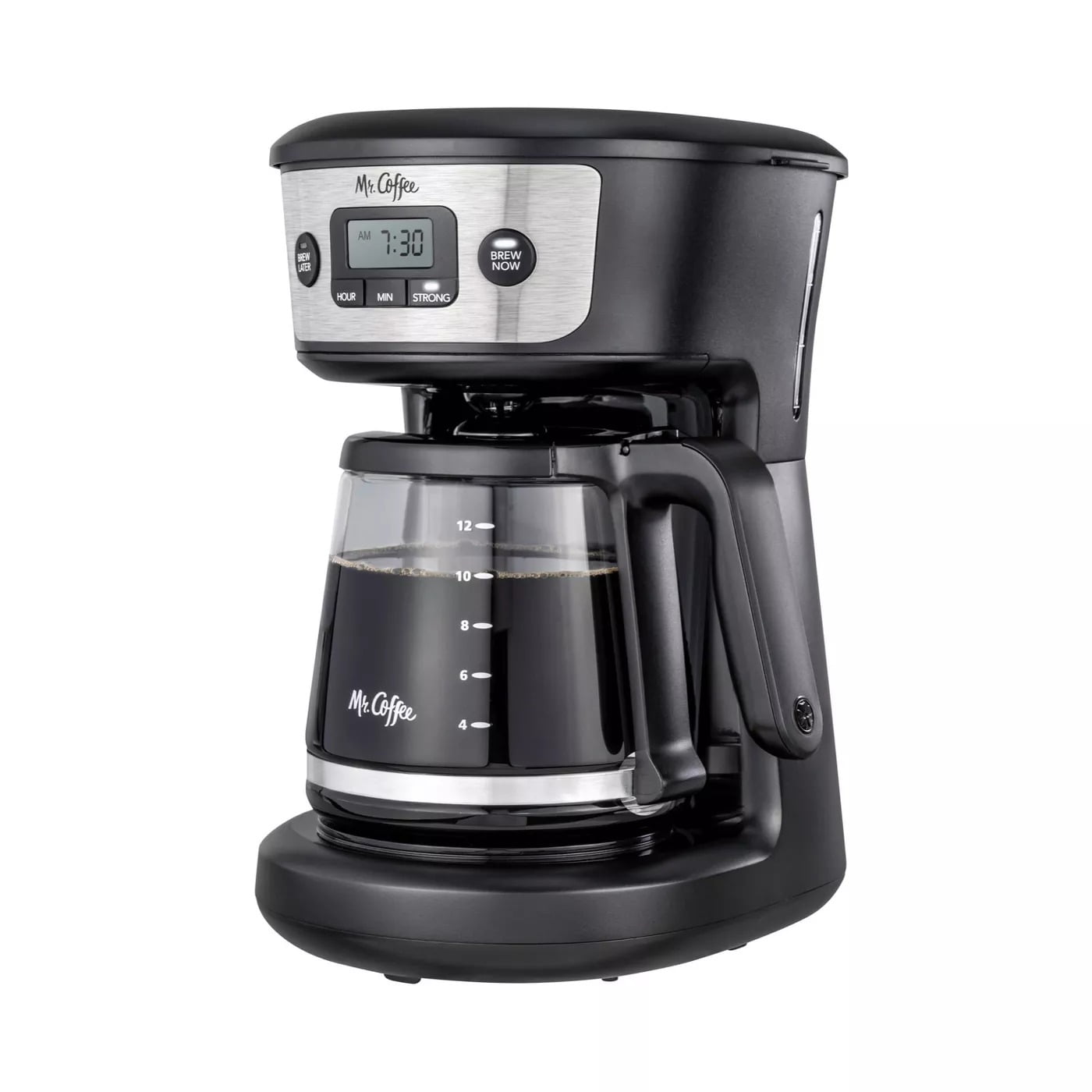 Mr. Coffee 12-cup Programmable Coffee Maker - Black/stainless Steel : Target