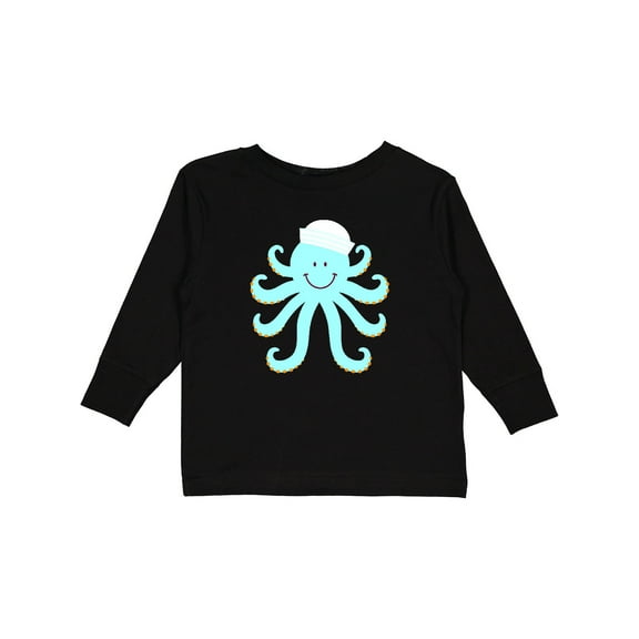 Inktastic Octopus Ocean Sea Creature Boys or Girls Long Sleeve Toddler T-Shirt