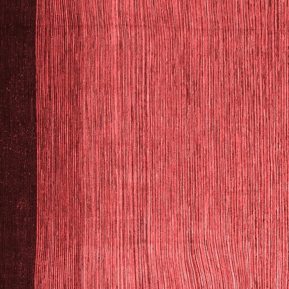 Ahgly Company Indoor Square Abstract Red Modern Area Rugs, 8' Square