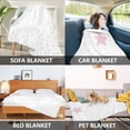 thumbnail image 6 of Iauyy The Small White Dots Blanket ,Arctic Wool Throw Blankets All Season Bed Blanket for Couch Sofa Decoration Christmas Gifts 50x60 in, 6 of 6