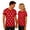 Red, variant on Valentines Couples Matching Shirts Heart Printed Crewneck Long Sleeve Blouse Funny Vacation Men and Women Tops