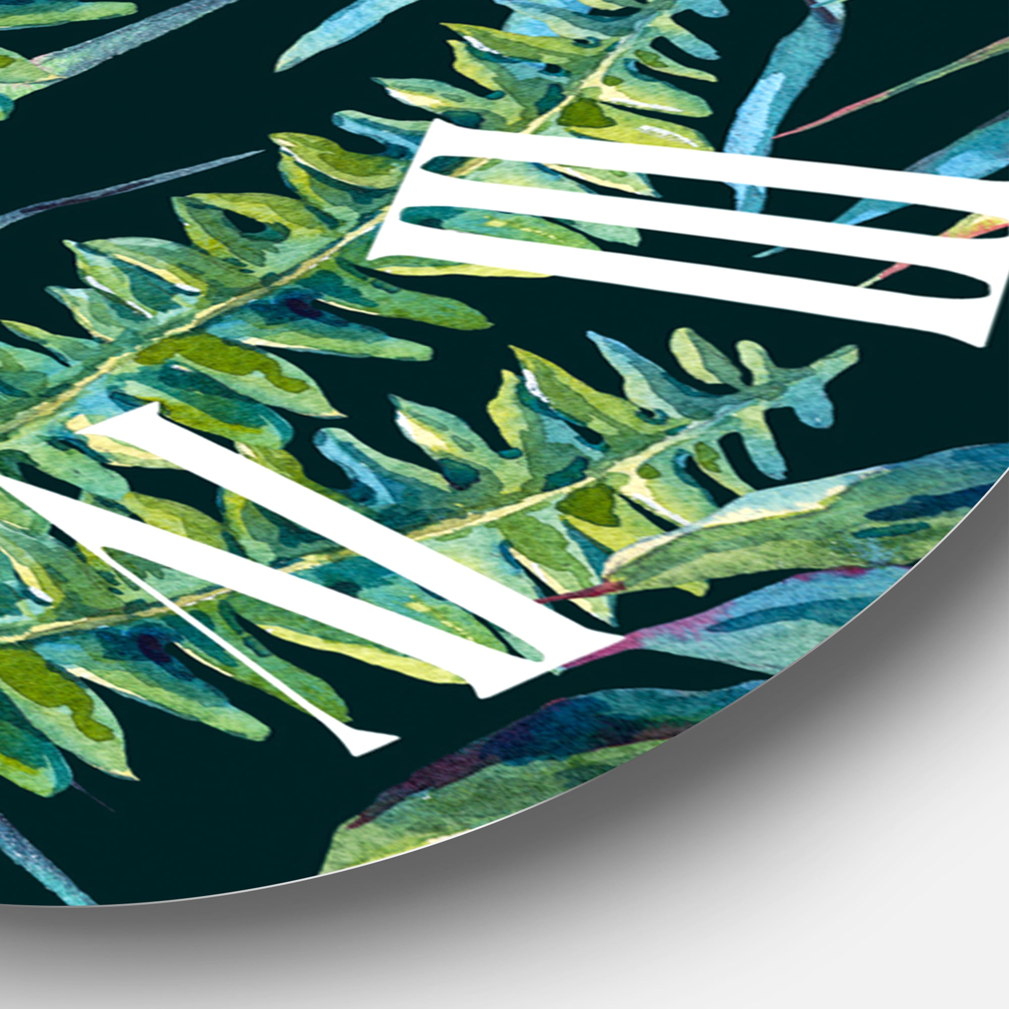 Designart 1 in Quartz Tropical Wall Clock