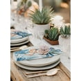 thumbnail image 6 of Crab Cloth Napkins Washable Set of 1, Blue Coastal Starfish Ocean Coral Nautical Reusable Dinner Table Napkins Cloth Bulk for Weddings Kitchen Restaurants Hotel Events Parties 20 x 20 Inch, 6 of 9