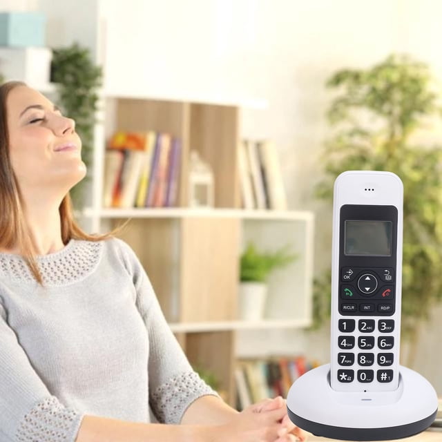 Teléfono Para Personas Mayores, Bloqueo De Teclado, Botón Grande De Teléfono Inalámbrico De 100 A 240V Para El Hogar