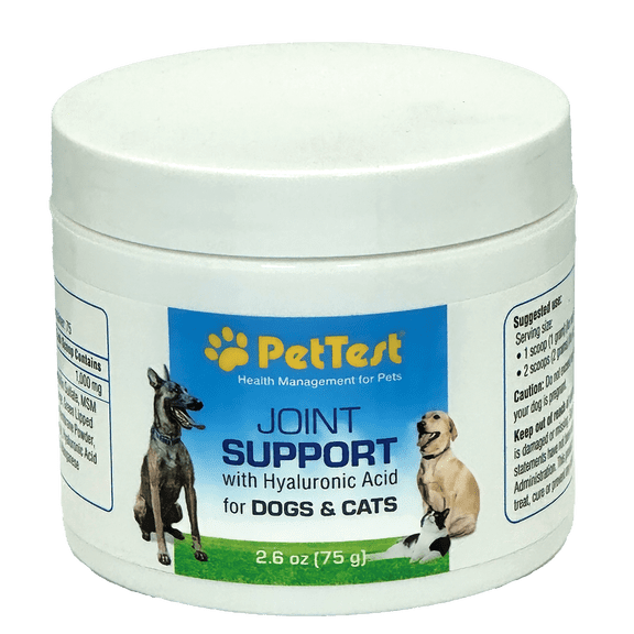 PetTest Joint Support Powder for Dogs & Cats – Advanced Joint Health Formula, 75g