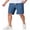 Blue, variant on Men' Cotton Shorts Casual Summer Beach Shorts Lightweight Stretch Twill Drawstring Golf Shorts