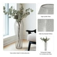 thumbnail image 3 of Floor Glass Vase for Home Decor - Decorative Flower Vase for Living Room and Table Decoration - Tall Accent for Bedroom, Office, and Entryway Styling - 22", Clear & Frost, 3 of 10