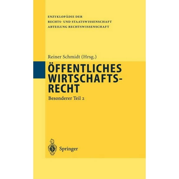Öffentliches Wirtschaftsrecht: Besonderer Teil 2, (Hardcover)