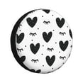 thumbnail image 2 of 14'' Love Lash Doodle Tire Cover, Universal Spare Wheel Covers, Dust-Proof, Water-Proof, Sun-Proof and Corrosion-Proof, 2 of 9