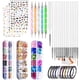thumbnail image 4 of Juego de pinceles para decoración de uñas, kit de decoración de uñas, diamantes de imitación, láminas de aluminio para uñas, funcionamiento suave, 4 of 12