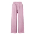 thumbnail image 7 of Palazzo Pants for Women Asymmetrical Wrap Button Wide Leg Pants with Pockets Plus Size Fashion Clothing, 7 of 7