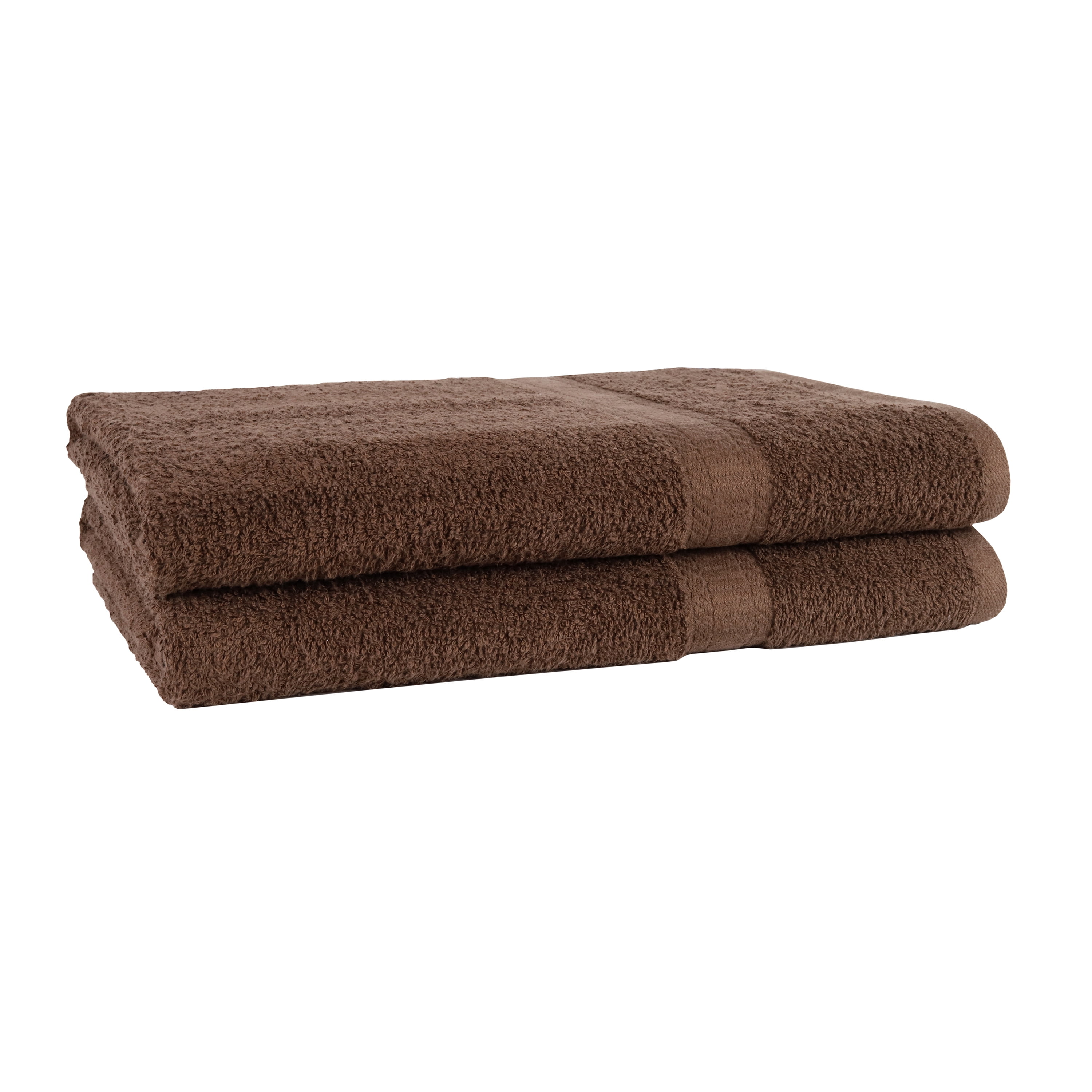 Bath Towel Set, Dark Brown - 2 Design Options