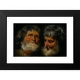 thumbnail image 2 of Jacob Jordaens 24x16 Black Modern Framed Museum Art Print Titled - Two Studies of the Head of an Old Man (C. 1630), 2 of 5