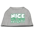 thumbnail image 4 of Christmas Pet Dog  Cat Shirt Screen Printed, "Nice Until Proven Naughty", 4 of 11