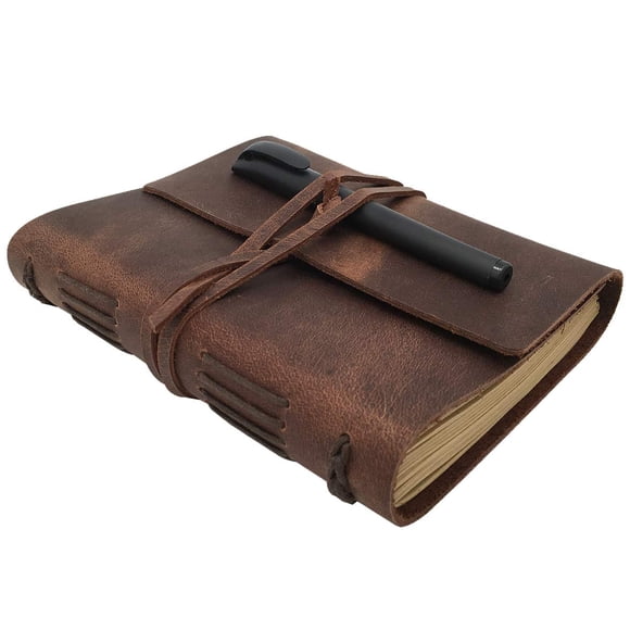 Cuaderno forrado LEATHER Journal POROMO, A5, 240 páginas