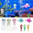 thumbnail image 4 of Aquarium Decoration Set, Silicone Vivid Luminous Aquarium Decoration Simulation Nylon Rope  For Aquarium, 4 of 8