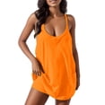 thumbnail image 1 of Robe Athlétique pour Femmes Mode Mini Robe Combinaison Surdimensionnée avec Poches Zippées Shorts Intégrés Double Poche, 1 of 5