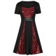 thumbnail image 1 of Vestidos Para Mujer , Vestidos de Fiesta de Bienvenida, Vestido de Fiesta de Noche, Botones Formales, Correas Casuales, Manga Corta, Vestido de Panel de Lentejuelas Punk Odeerbi ODB164556, 1 of 6