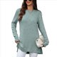 thumbnail image 1 of Camisas de Larga para Mujer, Elegantes, Informales, Holgadas, Básicas, Ropa de Moda para Otoño e Invierno 2025. Verde Oscuro XXL, 1 of 10