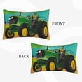 thumbnail image 2 of Sikiie farmer working with tractor at field Print Plush Pillow Cover, Wrinkle-proof and Stain-resistant Pillow Protector without Pillow Core, Home Decoration-20"x30", 2 of 6