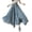 Blue, variant on Xioeram Women Wide Leg Pleated Pants Elastic High Waist Chiffon Pants Summer Loose Fit Solid Color Casual Trousers Streetwear