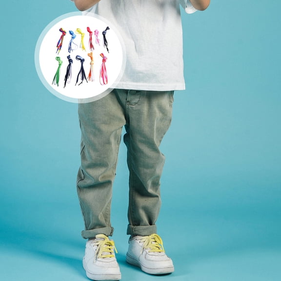 MERRYHAPY 11Pairs Fashionable Gradient Color Flat Shoe Laces Wear Resistant for Casual Shoes