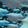 thumbnail image 1 of Ahgly Company Machine Washable Indoor Square Transitional Dark Blue Grey Blue Area Rugs, 6' Square, 1 of 7