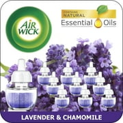 Air Wick Plug in Scented Oil Refill, 10ct, Lavender & Chamomile, Air Freshener, Essential Oils, Eco Friendly