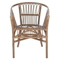 thumbnail image 2 of SAFAVIEH Adriana Solid Rattan Bucket Chair, Grey Wash, Set of 2, 2 of 7