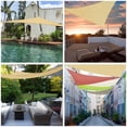 thumbnail image 2 of Yescom 16.5' Triangle Sun Shade Sail Patio Deck Beach Garden Yard Outdoor Canopy Cover Uv Blocking (Beige), 2 of 9