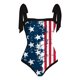 thumbnail image 4 of Traje de baño de dos piezas para mujer, trajes de baño para mujer, bikini de una pieza con cordones, traje de baño estampado del Día de la Independencia, falda larga, conjuntos de dos piezas, traje de, 4 of 4