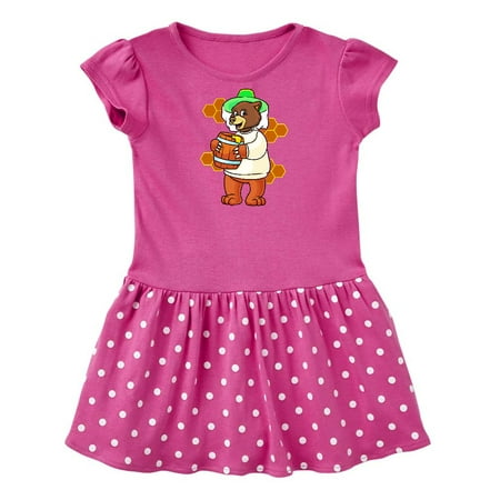 

Inktastic Beekeeping Cute Bear with Honey Gift Baby Girl Dress