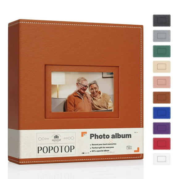 Álbum de fotos Popotop 4x6 50 páginas de piel vegana